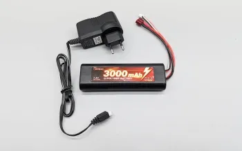 Special item - Amewi Li-Po battery 3000 mAh 7.4 V with charger