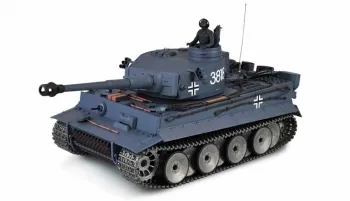 RC Panzer Tiger I Heng Long 1:16 Stahlgetriebe Metallketten Metalllaufrollen V 7.0 PRO mit RRZ