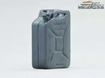 Jerrycan Wehrmacht plastic with font grey licmas tank 1:16