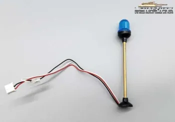 Leopard 2 A6 rotating beacon blue with rod, cable and plug