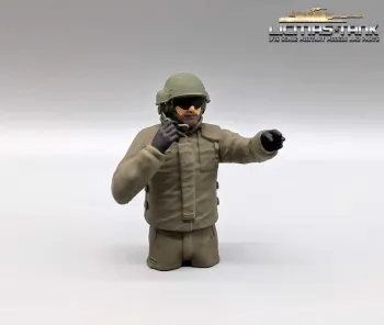 1:16 IDF Panzersoldat Merkava Panzer mit Helm und Funk bemalt aus Resin