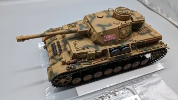 Customer return RC Panzer 4 Ausf. G 2.4 GHZ Metal Edition 6mm firing function 360 degrees Taigen