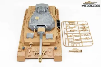 Taigen Panzer 4 Oberwanne mit Metallturm 360 ° Rohrrückzug inkl. IR Gefechtsystem 1:16