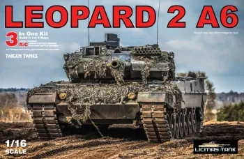 Pfingsten Angebot!!! Panzer Leopard 2A6 Bausatz Kit 1:16 RC fähig