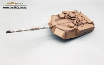 BWARE RC Panzer M1A2 Abrams - Ersatzteil - Turm mit Kanone 3918 Heng Long 1:16