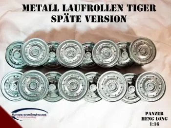 Metall Laufrollen Panzer Tiger späte Version 1:16
