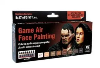 Face Painting 8 Set Gesichtsfarben Set Vallejo Game Air