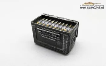 1/16 US Army open ammunition box M2 Caliber 50 WW2 Resin painted