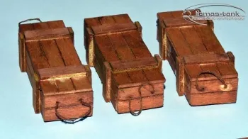 Wooden Ammo Crate Set Scale 1/16 licmas-tank