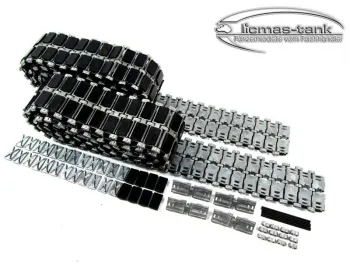 RC Tank Leopard 2 A6 Matotoys metal track set with rubber track pads 1:16