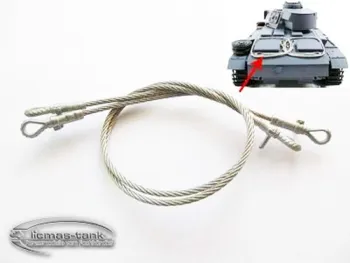 Metal ropes for Panzer 3 in silver