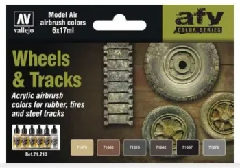 Model Air 6-er Farben Set Wheels & Tracks