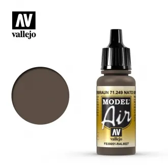 71249 Vallejo Model Air 17ml Leather Brown / Nato Brown