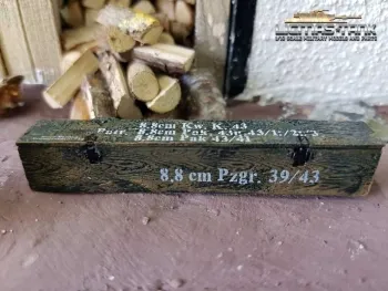 Munitionskiste Olivebraun 8.8cm Kw. K.43 Maßstab 1:16
