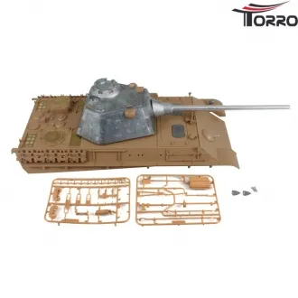B-WARE RC Panzer Oberwanne Panther F mit Metallturm 360° IR