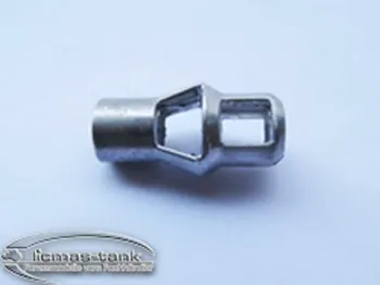 Metal muzzle brake for metal cannon barrel Panther 1/16