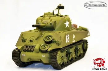 RC Panzer Sherman M4A3 Heng Long 1:16 Stahlgetriebe BB + IR 2.4Ghz V7.0