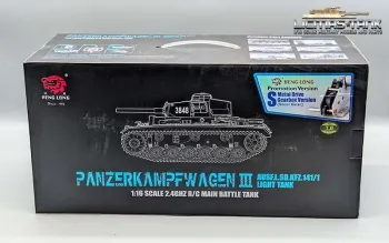 Original Heng Long Panzer 3 Karton 3848-1U mit Styropor Innenverpackung