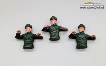 1/16 scale figures set of three tank commanders