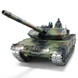 RC Tank Leopard 2A6 Heng Long 1:16 Steelgear and Metall Tracks and Wheels 2.4Ghz -V 7.0 – PRO with Recoil