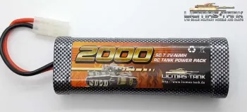 RC Panzer NiMH Akku 7,2V / 2000 mAh mit Tamiya Stecker