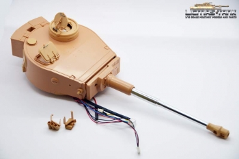 Tiger 1 Turm mit Rohrrückzug Elektronik und Metallkanone von Taigen