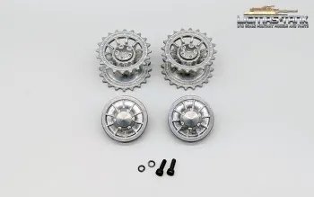 Metall Treibräder & Leiträder Set Heng Long Tiger 1 Frühe Version