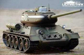 RC Tank T34/85 Taigen Profi-Metal Edition 6mm BB shot function with cannon smoke