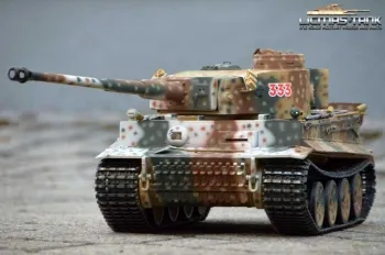 RC Panzer 2.4 GHz Tiger 1-Russia Spring 1943 Taigen V3 Metall-Edition 360°- 6mm Schussfunktion