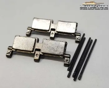 1 pair of Taigen metal spare parts track links for leopard tanks