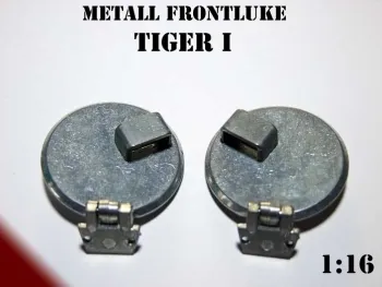 Metall Frontluken für Panzer Tiger I Heng Long ohne Winkelspiegel