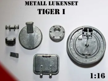 Metall Lukenset Luke Luken SET für Panzer Tiger I Heng Long