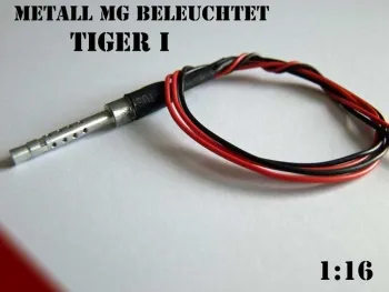 Restposten Metall MG beleuchtet Tiger I Taigen Heng Long ohne Stecker