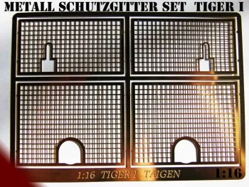 Metall Schutzgitter Set für Panzer Tiger I Heng Long