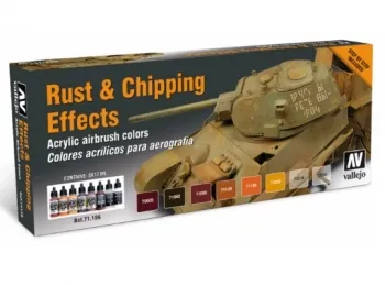 Vallejo Set Rust & Chipping Effects 71186 Model Air Rost und Abplatzeffekte Vallejo