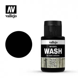 1 phial (35 ml) Vallejo 76518 Model WASH Black