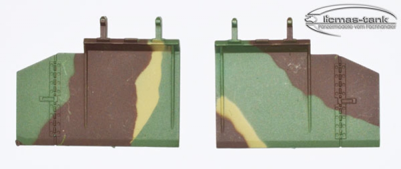 Königstiger Ketten Spritzschutz aus Kunststoff Heng Long 1:16 Königstiger Ketten Spritzschutz aus Kunststoff Heng Long 1:16