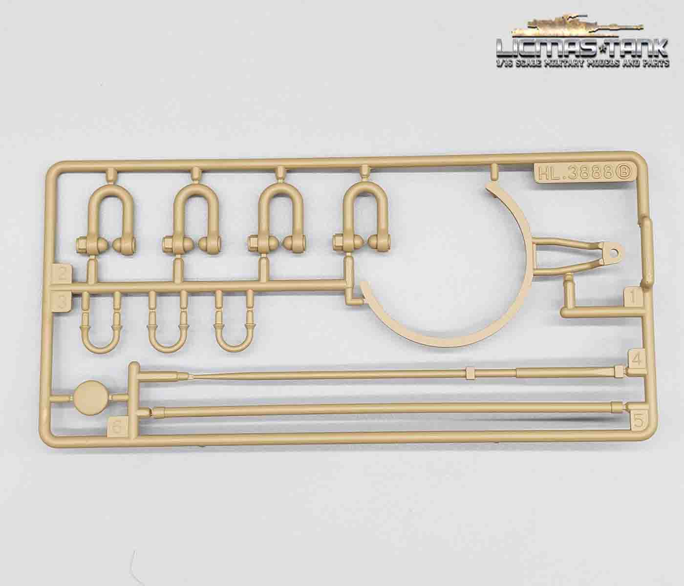 Accessories Set B for Heng Long King Tiger Desert 3888 Scale 1/16 Accessories Set B for Heng Long King Tiger Desert 3888 Scale 1/16