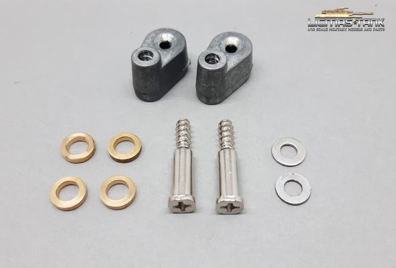 Adapterschrauben Set und Kettenspanner für Taigen Metall Leiträder an Heng Long Kunststoff Unterwanne Adapterschrauben Set und Kettenspanner für Taigen Metall Leiträder an Heng Long Kunststoff Unterwanne
