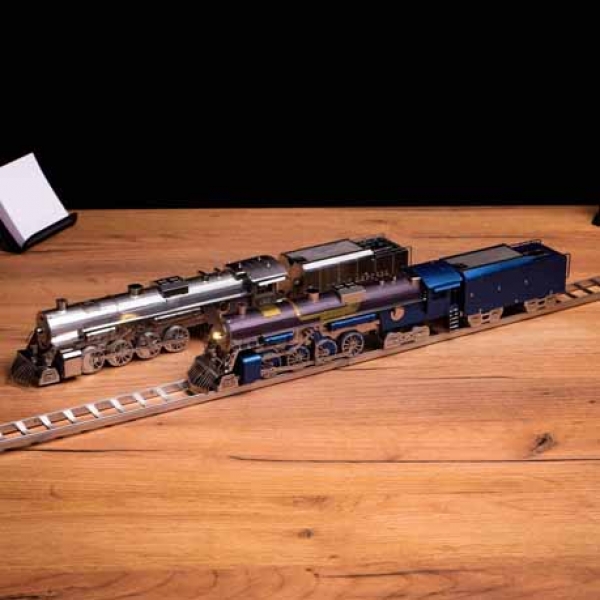 Zug Polarstahl Metal Time Bausatz farbige Teile