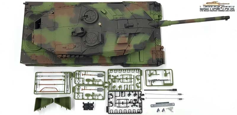Taigen Upper Hull painted with Metaltower 3889 Leopard 2A6 BB 360°