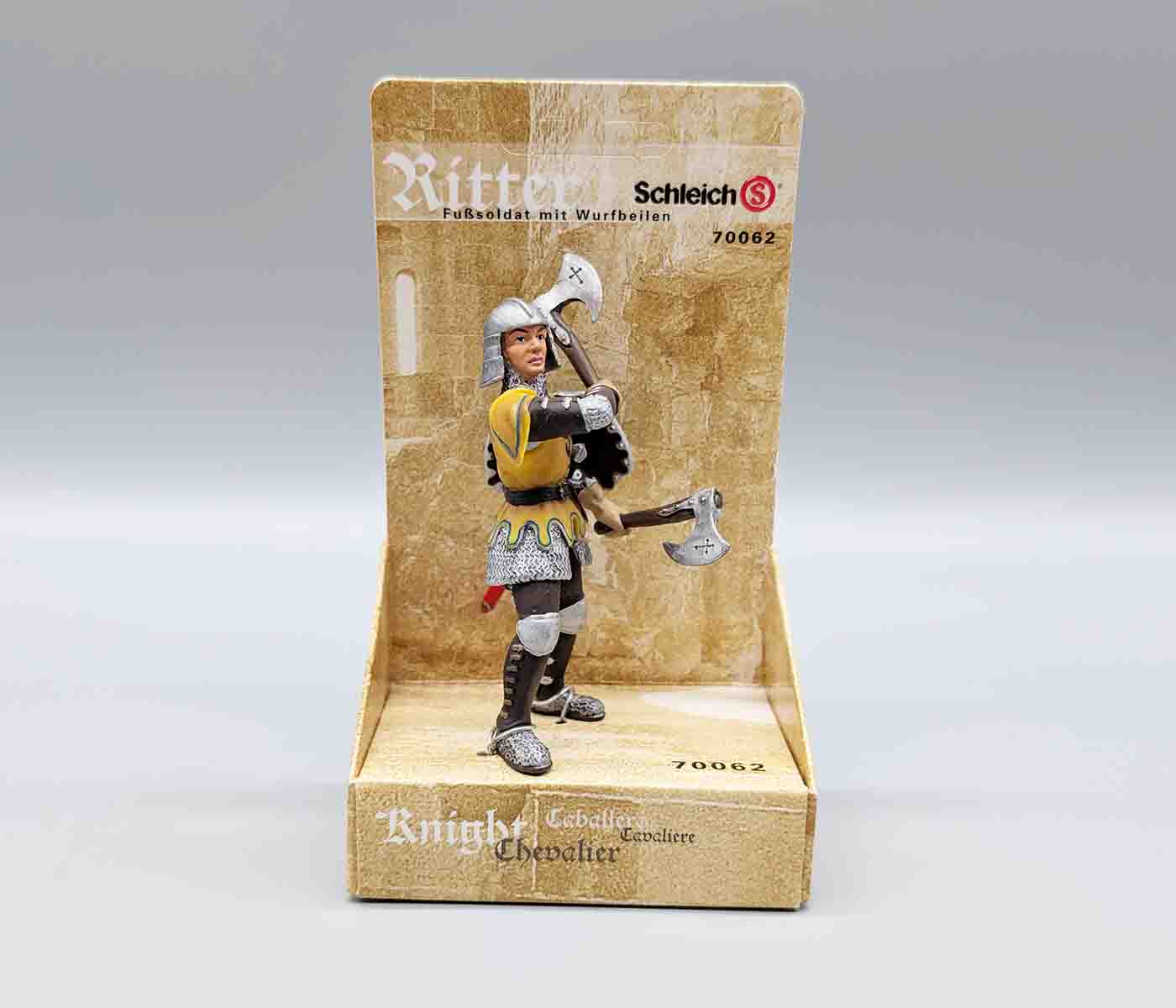 Sonderposten - SCHLEICH Ritter 70062 Fußsoldat mit Wurfbeilen