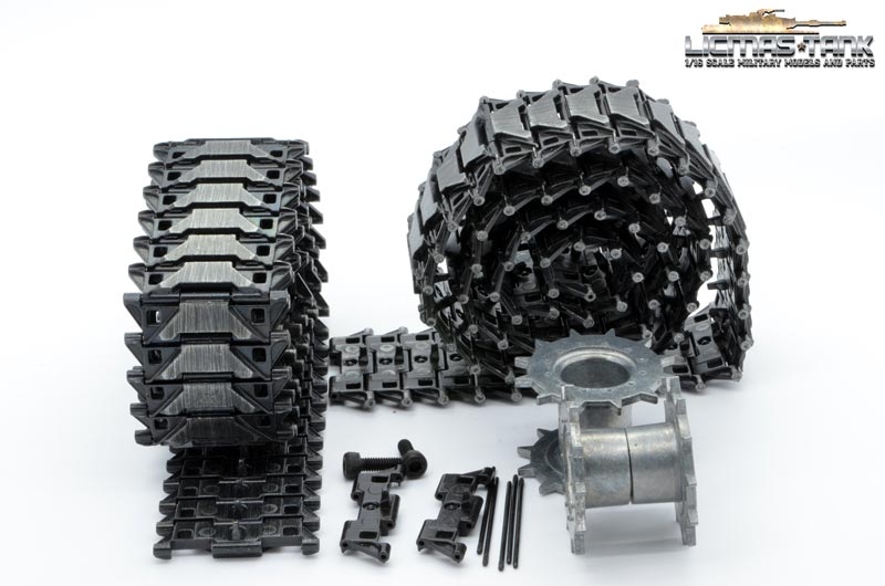 Taigen Metallketten Set M41 Walker Bulldog inkl. Treibräder licmas-tank 1:16 Taigen Metallketten Set M41 Walker Bulldog inkl. Treibräder licmas-tank 1:16