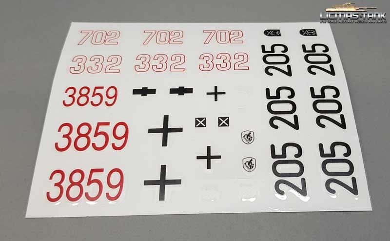 Panzer 4 Aufkleber Set Decal Taigen 1:16 Panzer 4 Aufkleber Set Decal Taigen 1:16