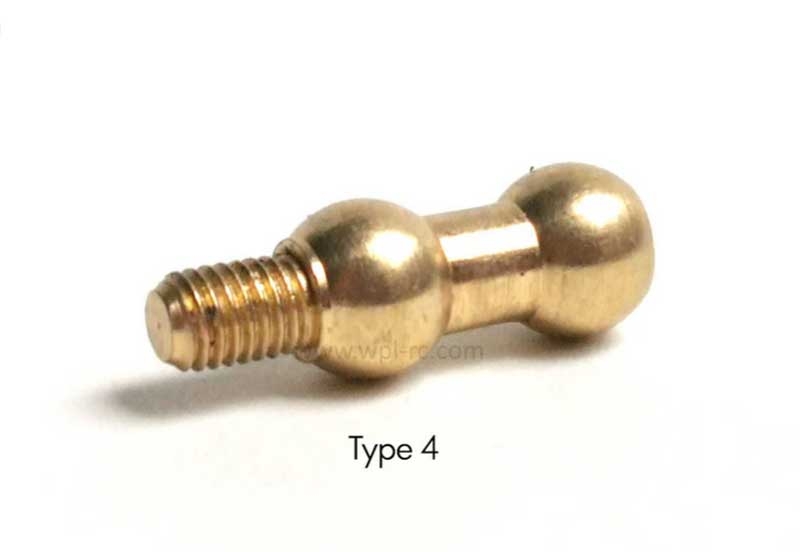 WPL Ersatzeil Kugelkopf aus Messing Typ 4 WPL Ersatzeil Kugelkopf aus Messing Typ 4