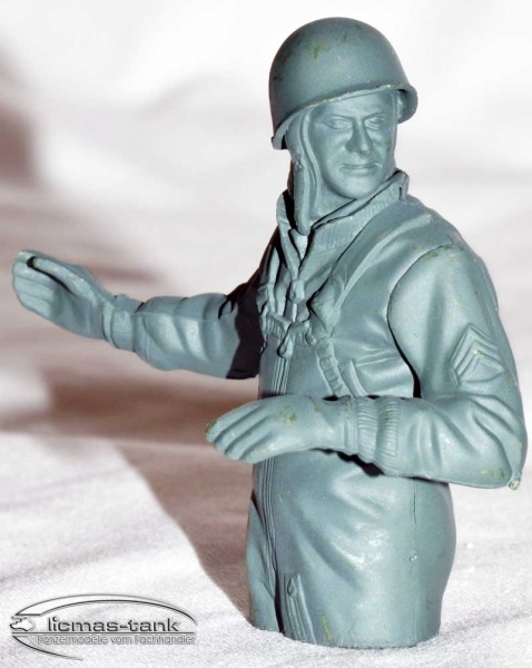 Figur amerikanischer Soldat Panzer Heng Long unbemalt 1:16 Figur amerikanischer Soldat Panzer Heng Long unbemalt 1:16