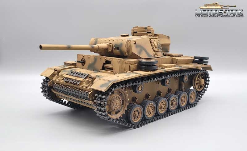 1:16 RC Panzer III Ausf. L – Metall Edition mit 6mm Schussfunktion und 360° Turmdrehung von Taigen