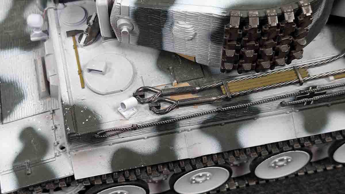 B-WARE - RC Panzer Tiger I Winter – Taigen V3 BB Metall-Edition mit 6mm Schussfunktion und Kanonenrauch