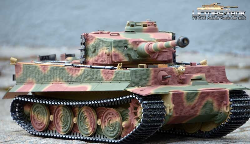 MESSEMUSTER RC Panzer 2.4 GHz Tiger 1 Späte Version Normandie 1944 - Taigen V3 - 6mm Schussfunktion