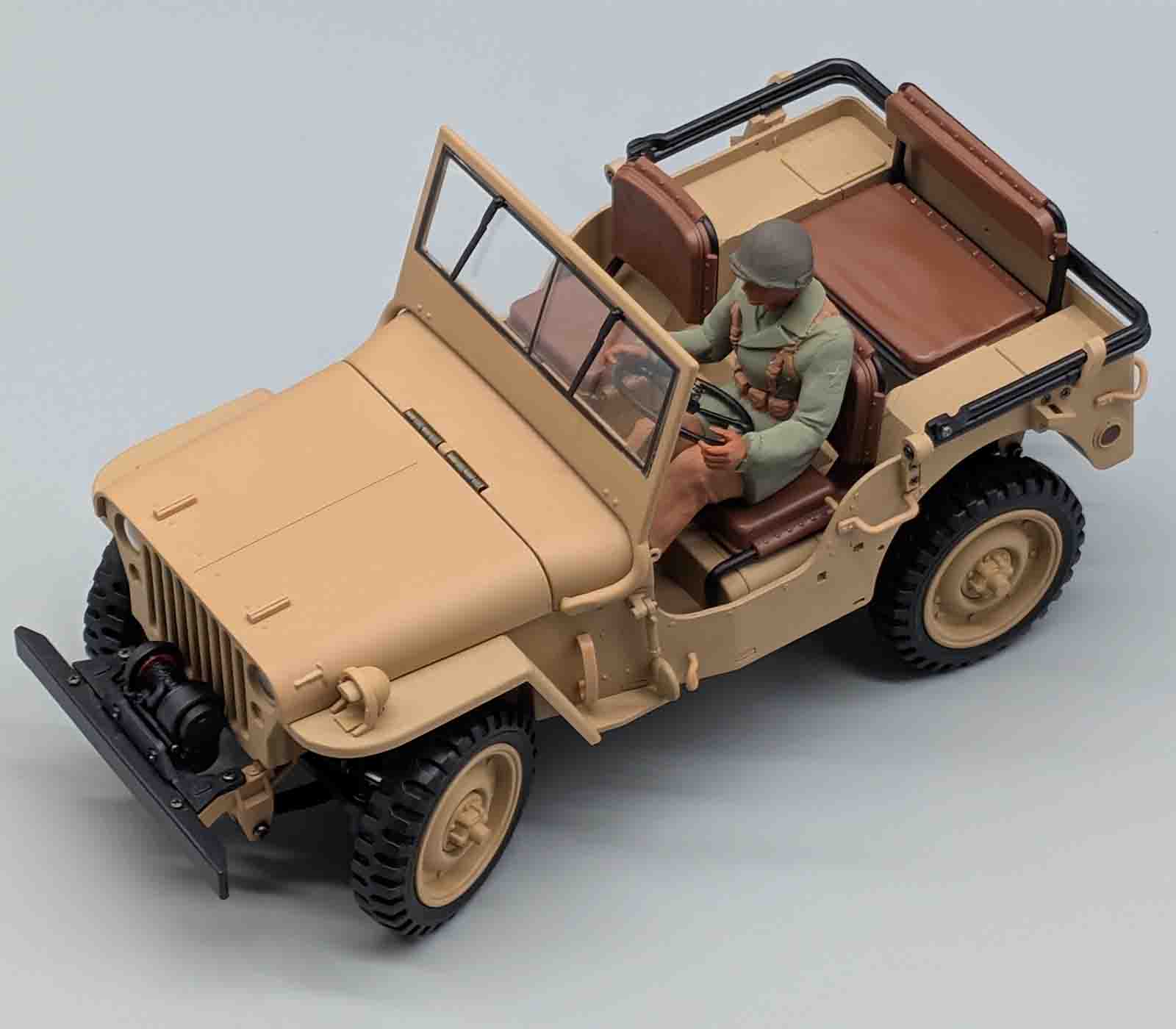 US Fahrer Figur für Modellfahrzeuge wie Geländewagen usw. Maßstab ca. 1:14